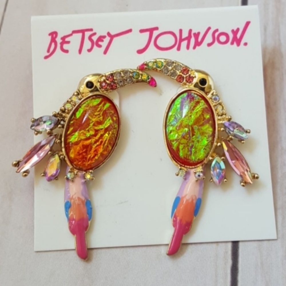 Betsey Johnson Toucan Earrings